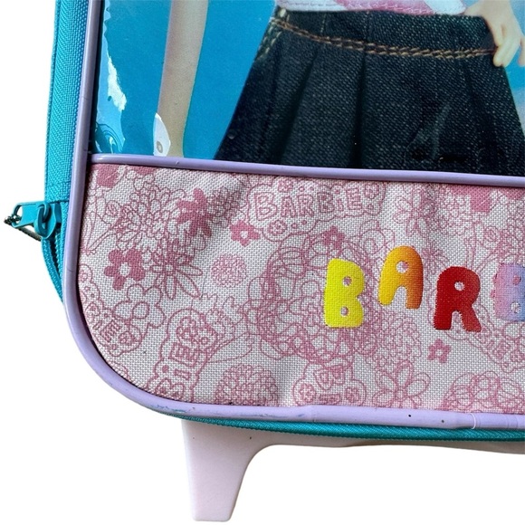 VTG Mattel Toys Barbie Doll Rolling Suitcase - Picture 2 of 12